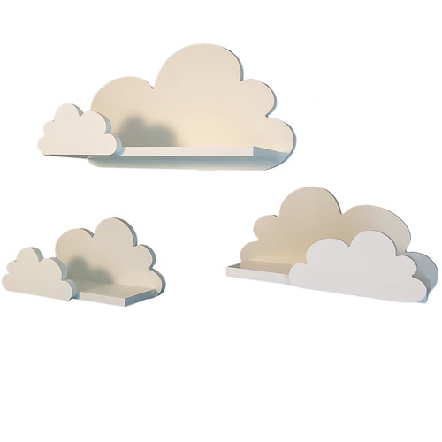Wolken wandregal 3er set - wandregal,