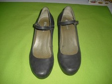 Pumps v. El Naturalista, Gr. 39, grau/braun/anthrazit, Stil Mary Jane, 6 cm Abs.