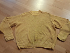 Ivy & Oak Strick Pullover, Gr. 46, Kastenform, 100% Baumwolle, Gelb.