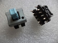 10 Stück 12 Pin Drückschalter 4 x Um, ALPS  fur z.B. H Kardon Verstärker, selten