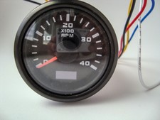 52mm 0-4000 RPM Tachometer Gauge Motor Drehzahlmesser Meter 9-32 Volt