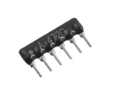 2000 Stück A472G 4.7K Ohm Widerstandsnetzwerk 6PIN SIL Single 4k7 Royalohm NOS