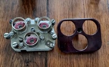 Alter Drehstrom-Sicherungshalter mit 3 Schraubsicherungen – für Bastler/Sammler 