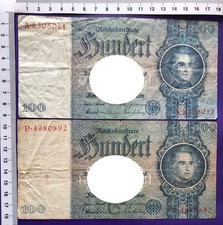 RBN 2 x 100 Reichsmark 24.6.35 C/A und G/P, Ro 176b, Erh IV - Lot 2 Scheine