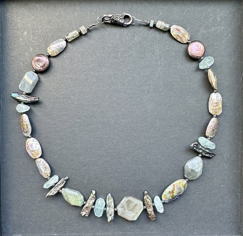 Design unikat kette labradorit - kette,