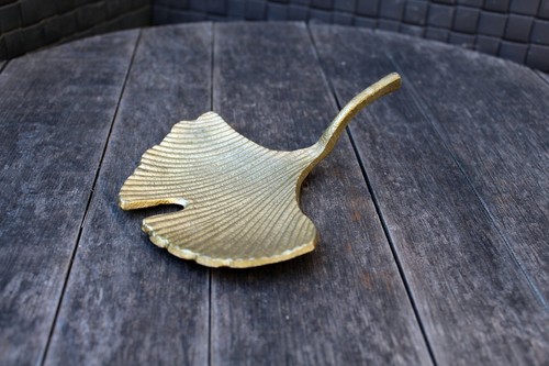 Schale gingko blatt gold - schale,