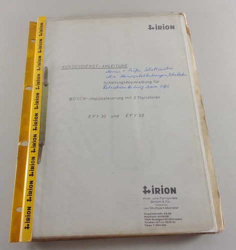 Werkstatthandbuch irion - werkstatthandbuch,