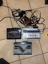 3x Walkman Stereo MC Kasettenspieler Tragbar Vintage