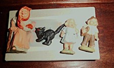 Gruppe DDR Figuren Hänsel,Grete,Katze und Hexe