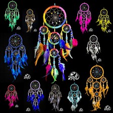 dc bead 12 tri -- / Traumfänger 12 cm x 45 cm Dreamcatcher mit Beads Indianer 