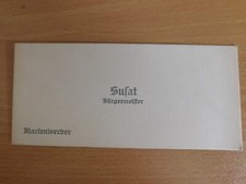 Originale Visitenkarte, Susat