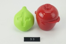 TUPPERWARE ZITRONELLO ZITRONENPRESSE SONDERMODELL GRÜN + Apfeldose rot Snackbox