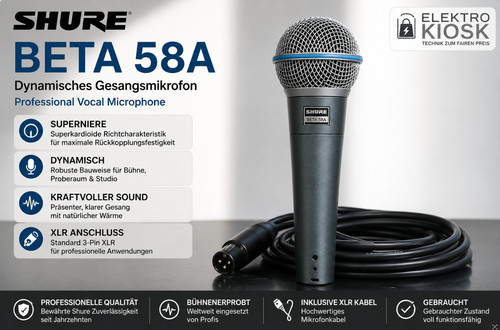 Shure beta 58a dynamisches - shure,