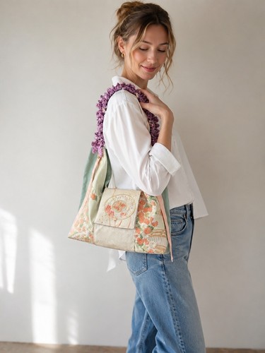 Kimono remake schultertasche - remake,
