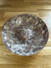 Deko Teller SchaleMetallSilbermit eingeritztem Musterrund