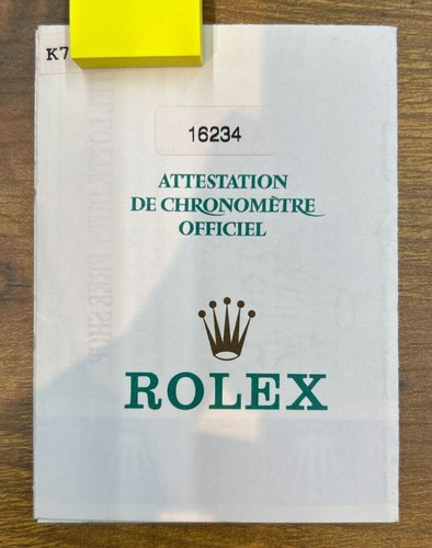 Rolex chronometer zertifikat - rolex,