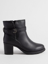 High Heel Booties, Gr. 42-46, neu, bequeme Weite (auch für Männerfüße!)