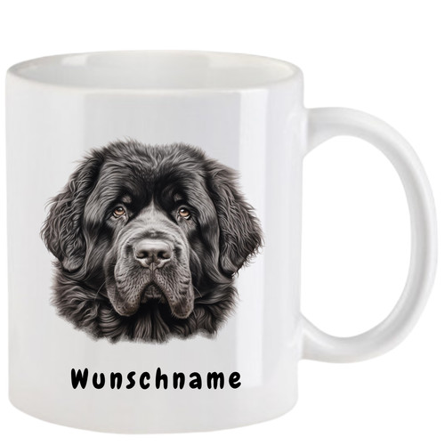 Tasse mit neufundländer - tasse,
