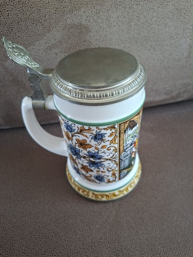 Bmf bierkrug mit - bierkrug, zinndeckel