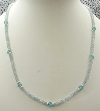 Apatit - Halskette     Sterlingsilber 925