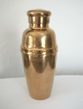Goldener Cocktail Shaker Messing massiver Barmixer  Cobbler Shaker Mid Century
