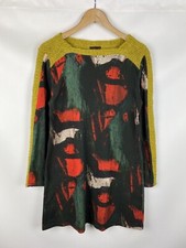 Aventures Des Toiles Damen Pulloverkleid mit abstraktem Muster Gr.42