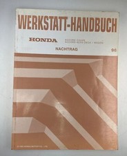 Honda Accord Coupe / Aero Deck / Wagon Werkstatthandbuch Nachtrag 1996