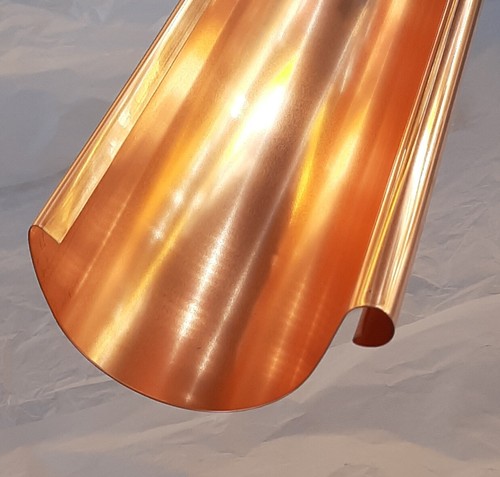 Kupfer dachrinne länge - kupfer, 3m