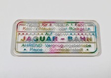 Jaguar-Bahn - Kirmes Fahrchip