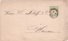 DR Angebotskarte FRANKFURT - HANAU mit 23 a als EF