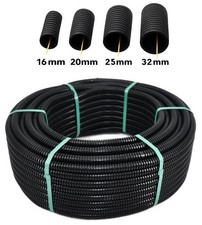 Flexibles Leerrohr Wellrohr Schwarz Mit Zugdraht 320N M16 M20 M25 M32 UV