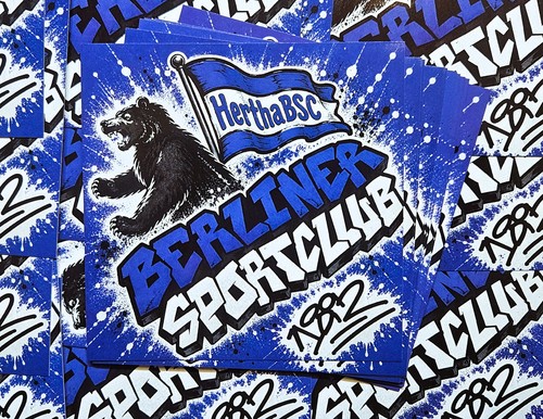 Hertha bsc aufkleber kleber - bsc,