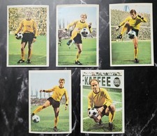 Bergmann 68/69 BVB Borussia Dortmund 5 verschiedene ungeklebte Sammelbilder