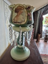 Viktorianische Vase Opalglas