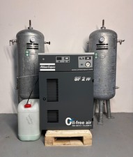 Atlas Copco SF 2 FF ölfreier Scrollkompressor mit 2 Druckbehältern & Ersatzteile