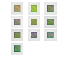 CARLOS CRUZ-DIEZ, Mappe mit 10 Siebdrucken, signiert.