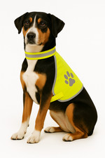 Hundewarnweste bedruckte Warnweste für Hund Leuchtweste Hunde Hundetraining Hund