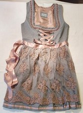 Damen Trachten Dirndl inkl. Schürze, Gr. 42, Trachtenkleid, Midi Dirndl, Kleid