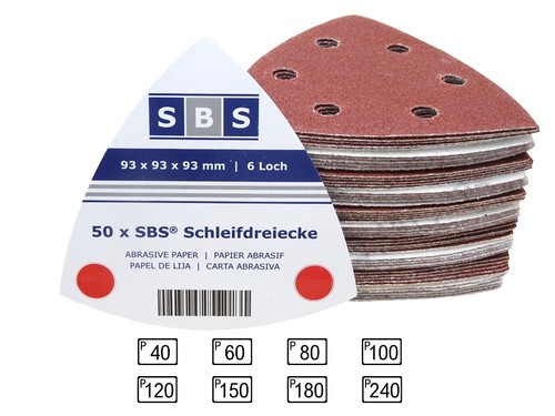 Sbs klett schleifdreiecke - klett-schleifdreiecke, 50