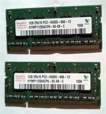 Hynix 2 x 1 GB 2Rx16 PC2 6400S SO-DIMM, 200polig