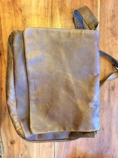 Harold's Ledertasche Echtleder Braun mit Seitentaschen