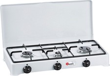 CF Parker Gaskocher mit Zündsicherung 3-flammig Campingzubehör Wohnmobil, B-Ware