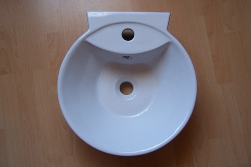Waschbecken rund neu - , original