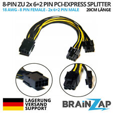 8-PIN PCI-Express PCIe zu 2x 6+2 PIN / 8 PIN PCI-E Splitter Adapter Kabel Mining