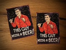 2x BEER Aufkleber Bier Saufen