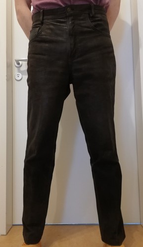 Lange biker lederhose w33 l33 - lange,