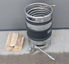 Poolheizung EDELSTAHL Feuertonne Spirale Edelstahlrohr 12x1mm 15m Gardena Ansch.