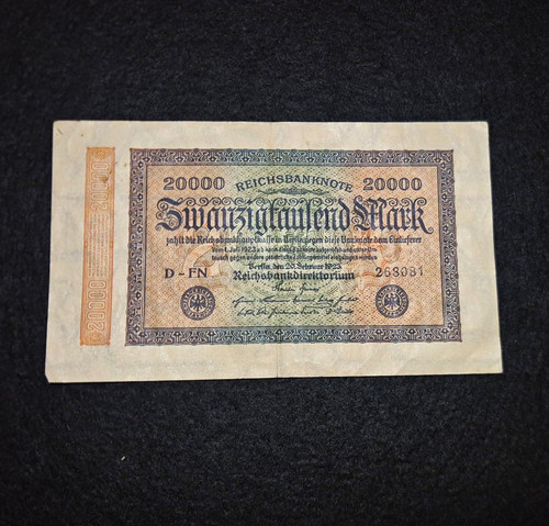 Reichsbanknote 20000 mark - reichsbanknote,