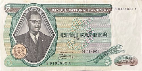 Congo democratic rep 5 - democratic, rep.