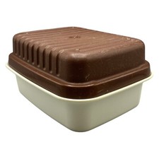 Tupperware Kleiner Bäckermeister Brotdose Tupperdose Laibwächter Brotdose Braun